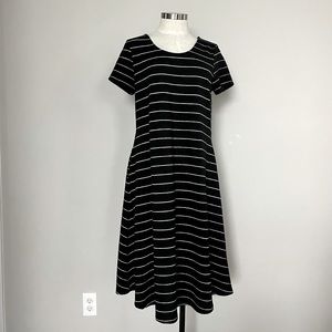 Mikarose black and white stripe dress